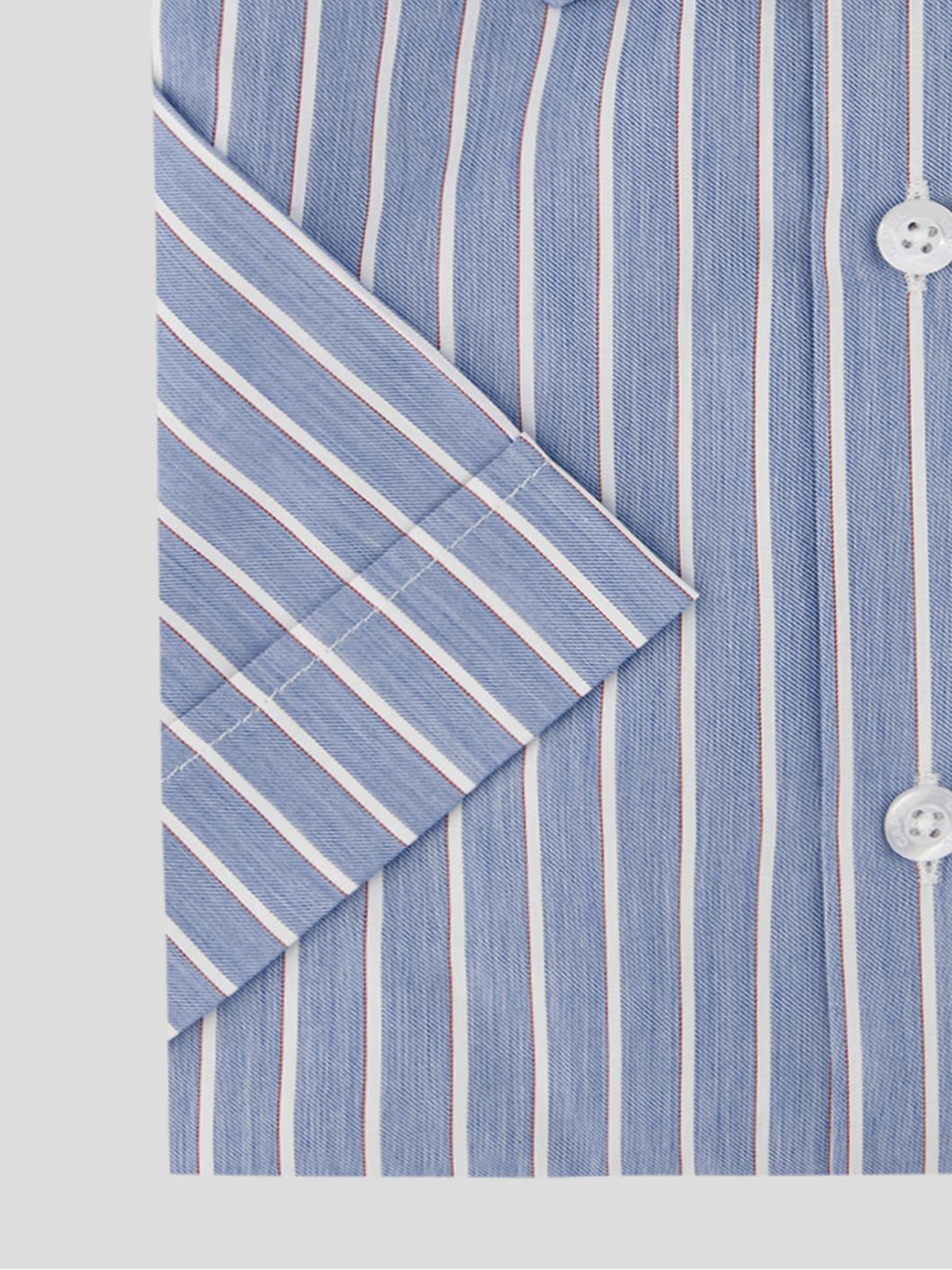 Chemisette à Rayures Greg Grande Taille Marine et Blanche