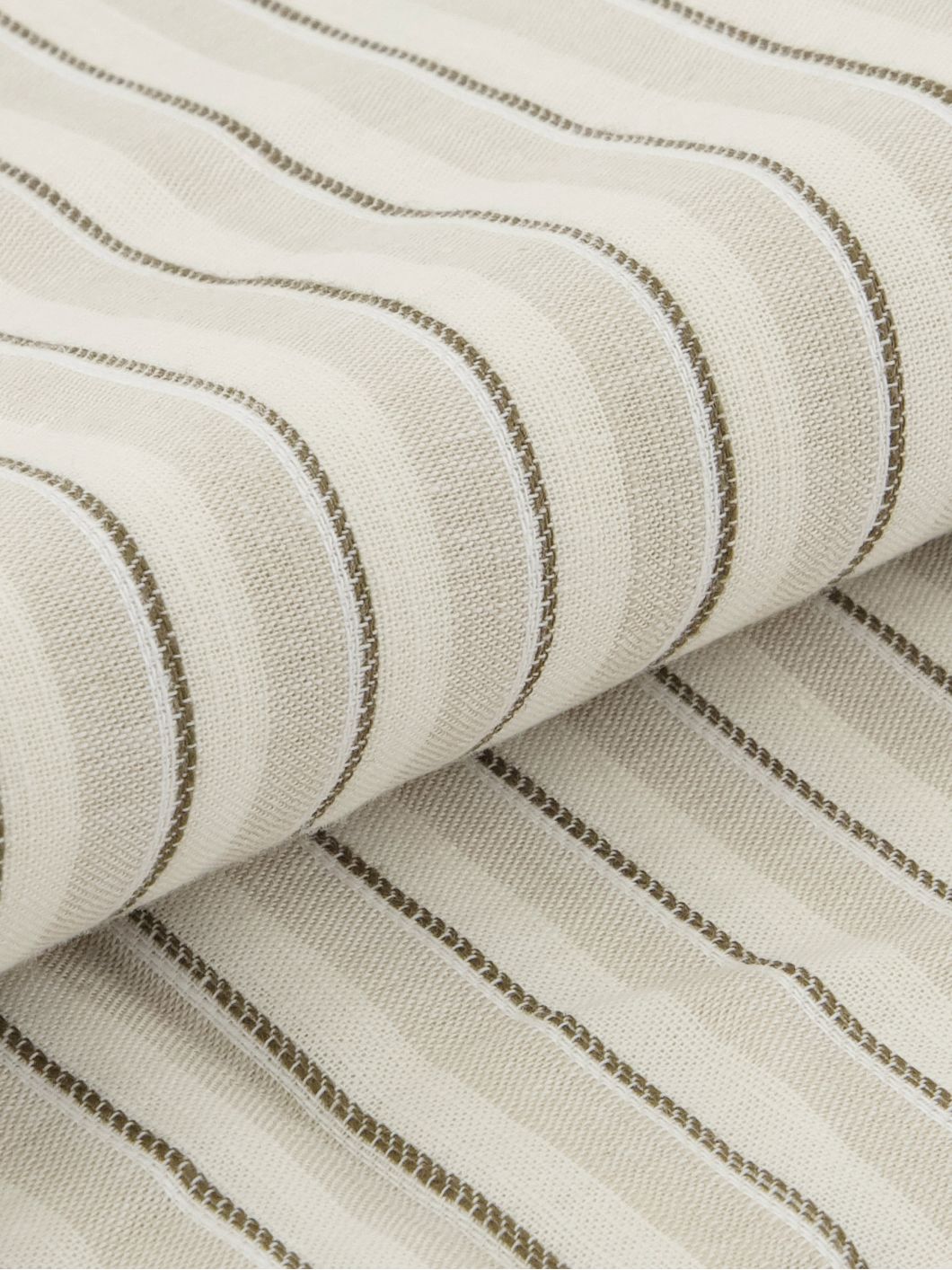 Chemisette Rayée Gianni Grande Taille Beige et Ecrue