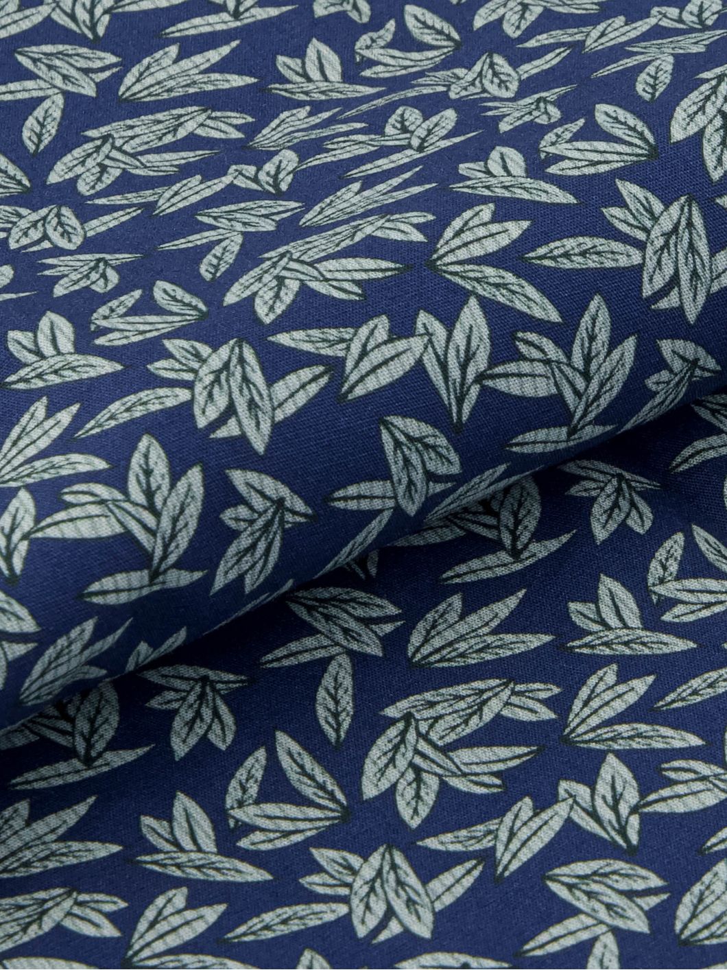 Chemisette Feuillages Gianni-Léo Grande Taille Bleue et Verte