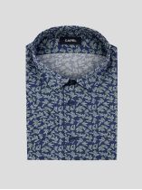 Chemisette Feuillages Gianni pour Homme Grand Bleue et Verte