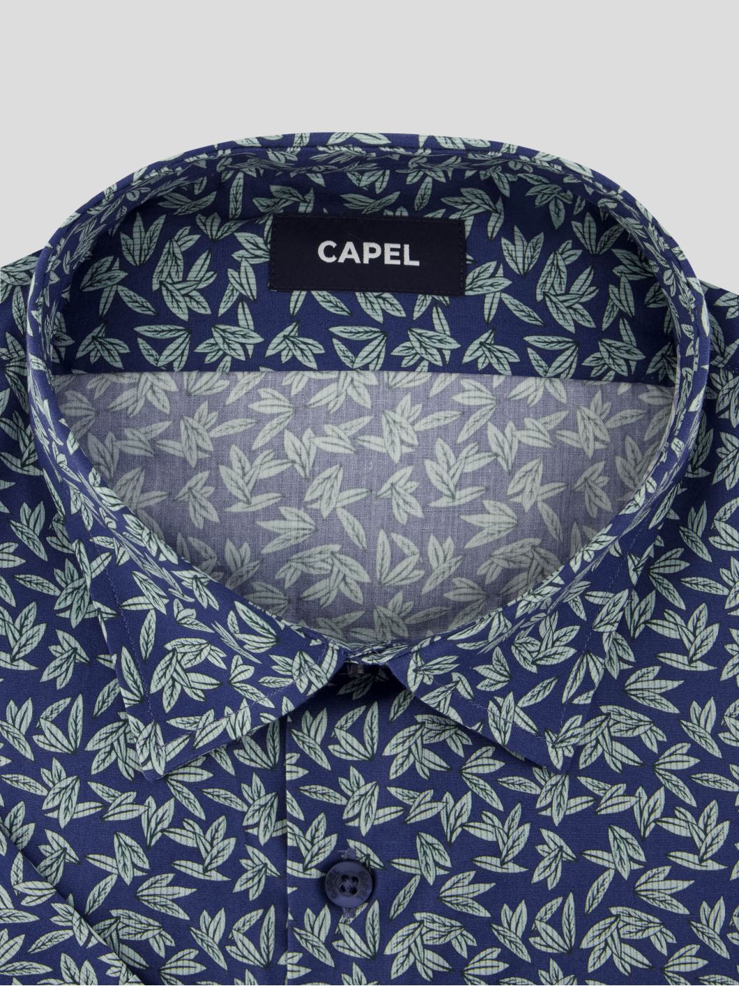 Chemisette Feuillages Gianni pour Homme Grand Bleue et Verte