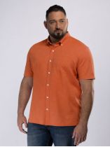 Chemisette en Lin Zack Grande Taille Terracotta