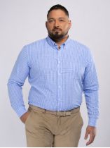 Chemise Vichy Ralph Grande Taille Bleue et Blanche