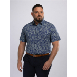 Chemisette Feuillages Gianni-Léo Grande Taille Bleue et Verte
