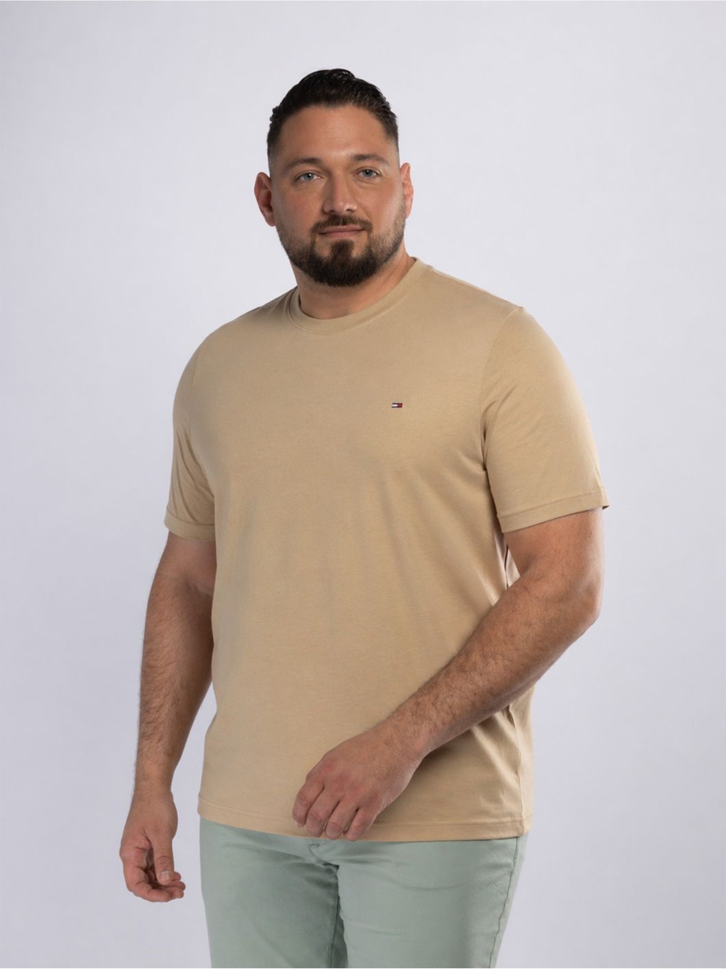 Tee-Shirt Uni Grande Taille Beige