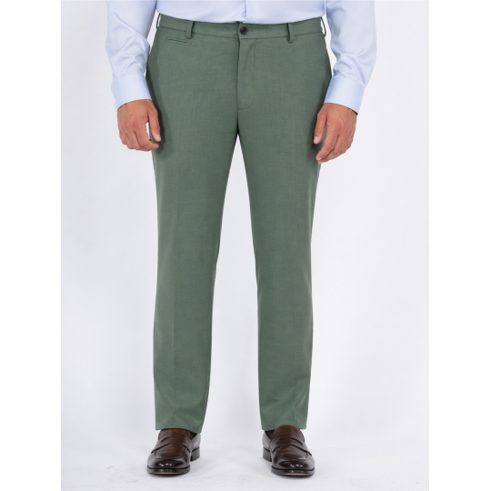 Pantalon de Costume Grande Taille Vert