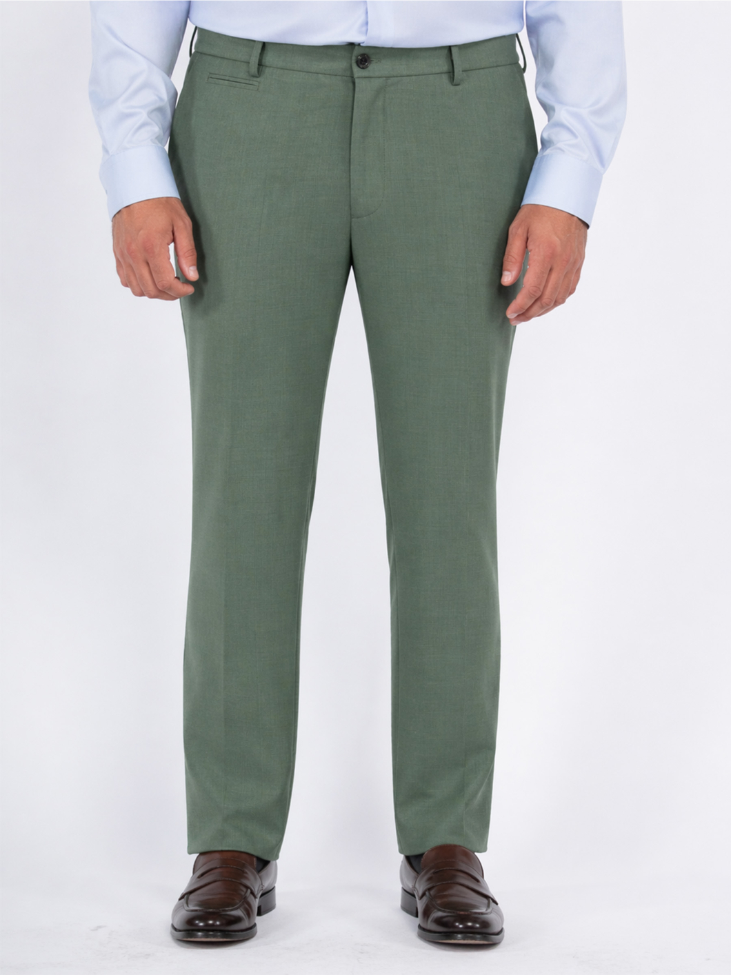 Pantalon de Costume Grande Taille Vert