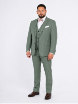 Pantalon de Costume Grande Taille Vert