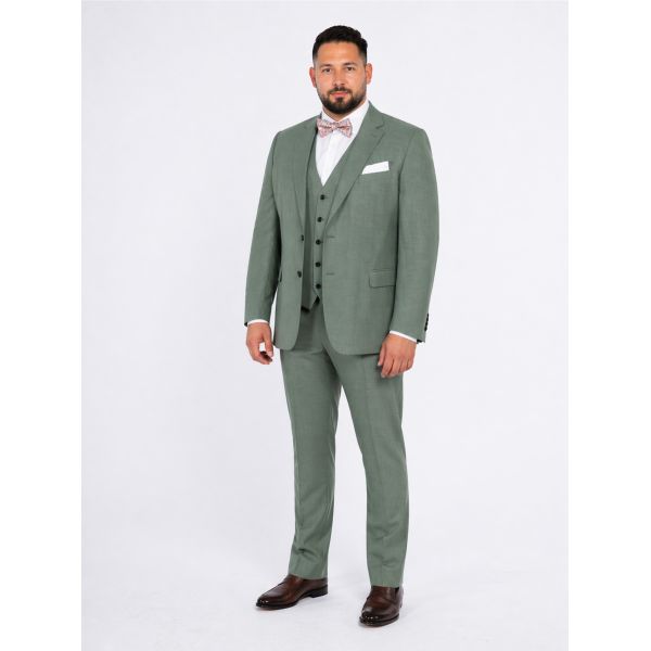 Veste de Costume Grande Taille Verte