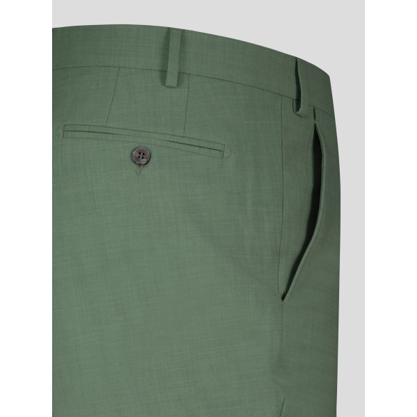 Costume Complet Vert Mélange Laine Grande Taille