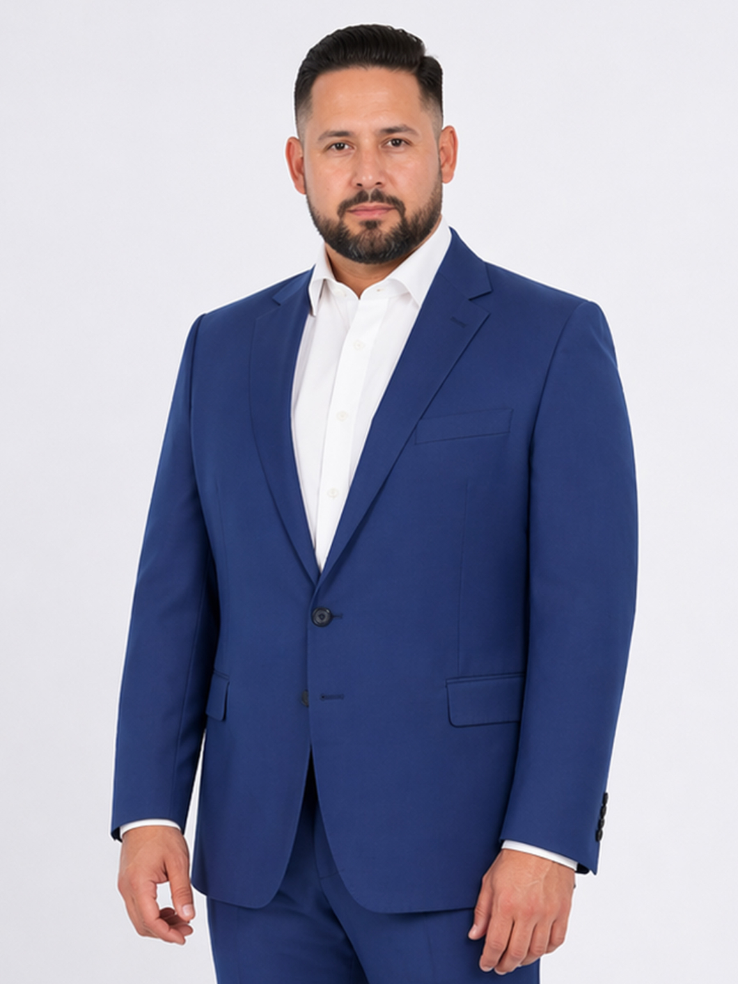 Costume Complet Coton Grande Taille Bleu