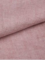 Veste à Chevrons en Lin Grande Taille Rose