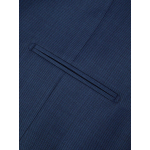 Gilet de Costume Faux-Uni Grande Taille Bleu Indigo