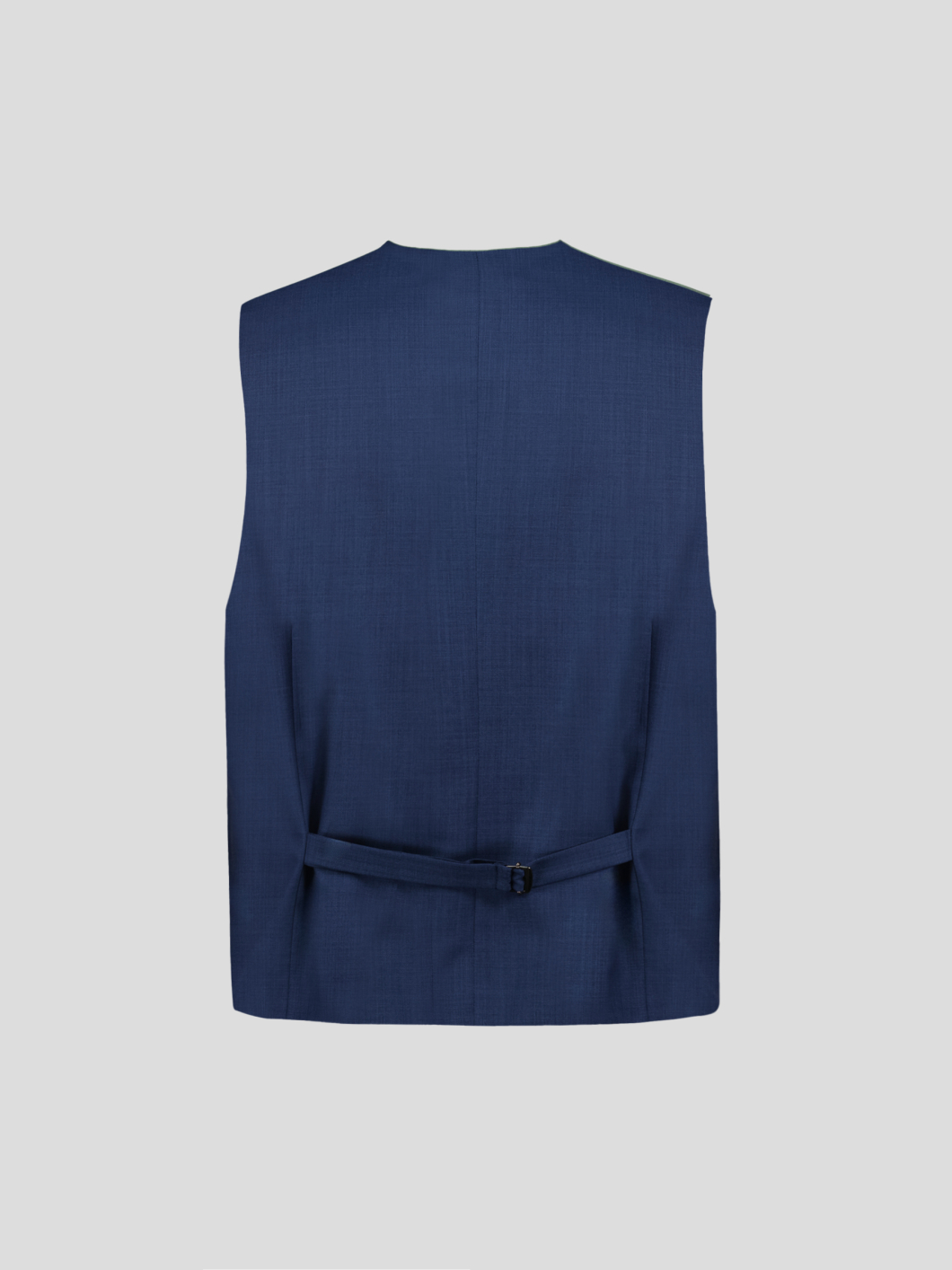 Gilet de Costume Faux-Uni Grande Taille Bleu Indigo