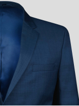 Veste de Costume Faux-Uni Grande Taille Bleu Indigo