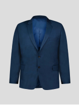 Veste de Costume Faux-Uni Grande Taille Bleu Indigo