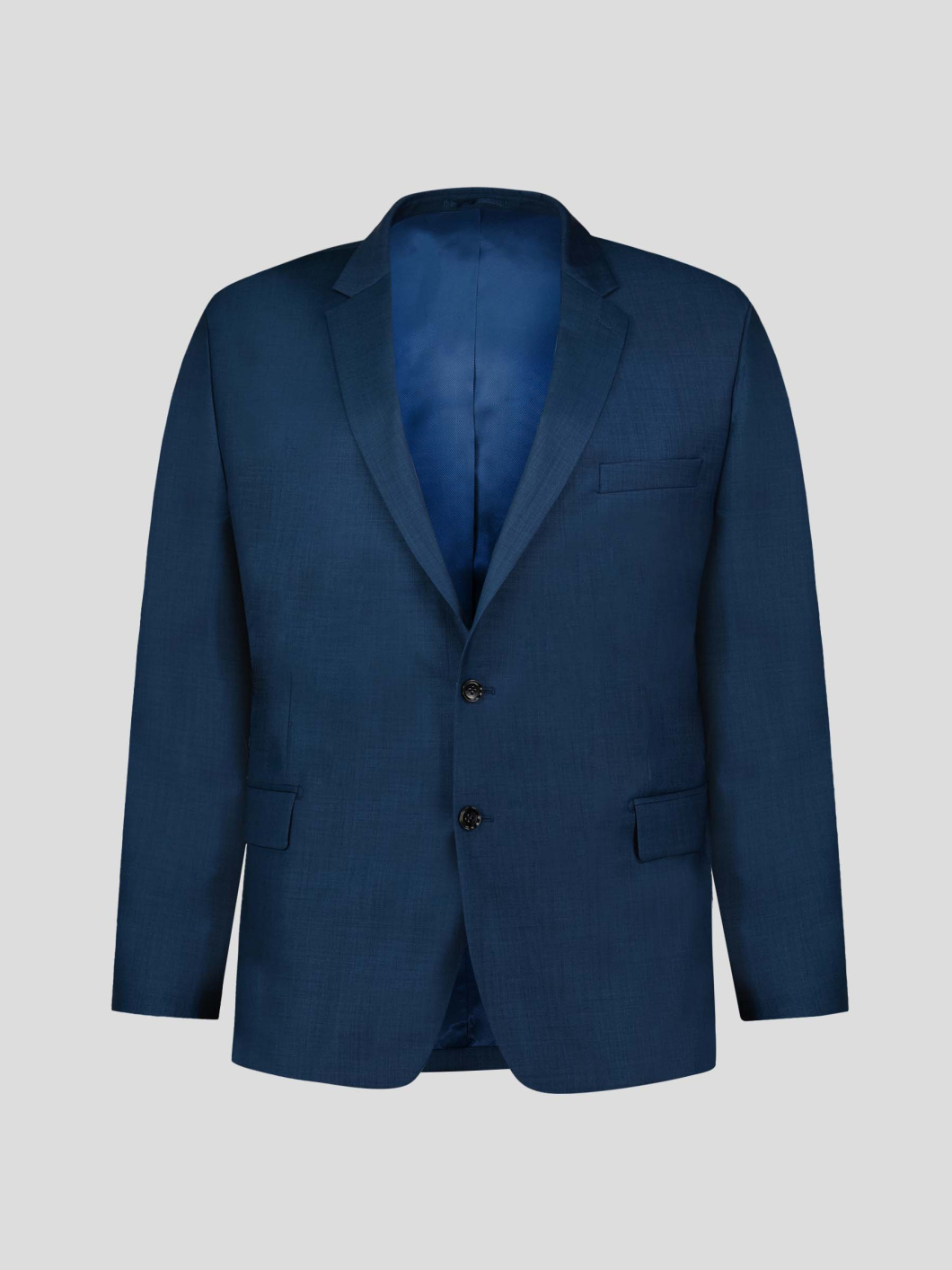 Veste de Costume Faux-Uni Grande Taille Bleu Indigo