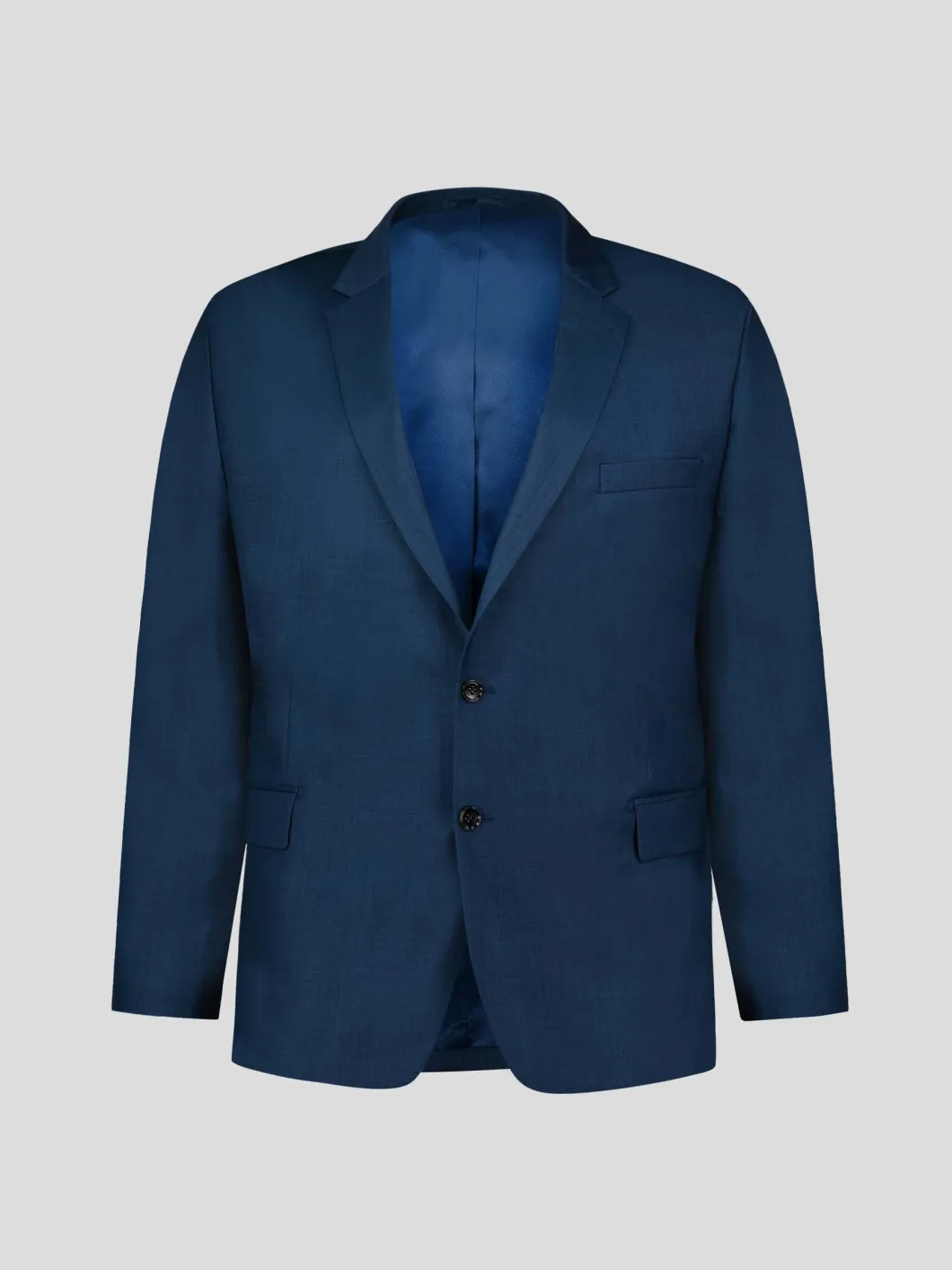 Veste de Costume Faux-Uni Grande Taille Bleu Indigo