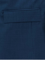 Veste de Costume Faux-Uni Grande Taille Bleu Indigo