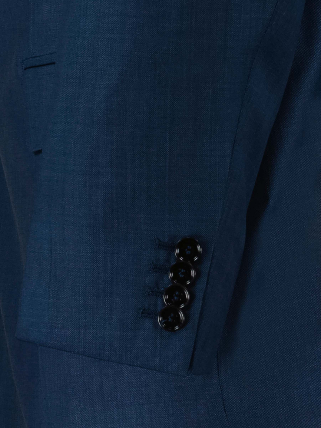 Veste de Costume Faux-Uni Grande Taille Bleu Indigo