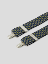 Bretelles bleues à motifs