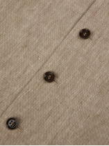 Gilet de Costume en Lin pour Homme Grand Beige