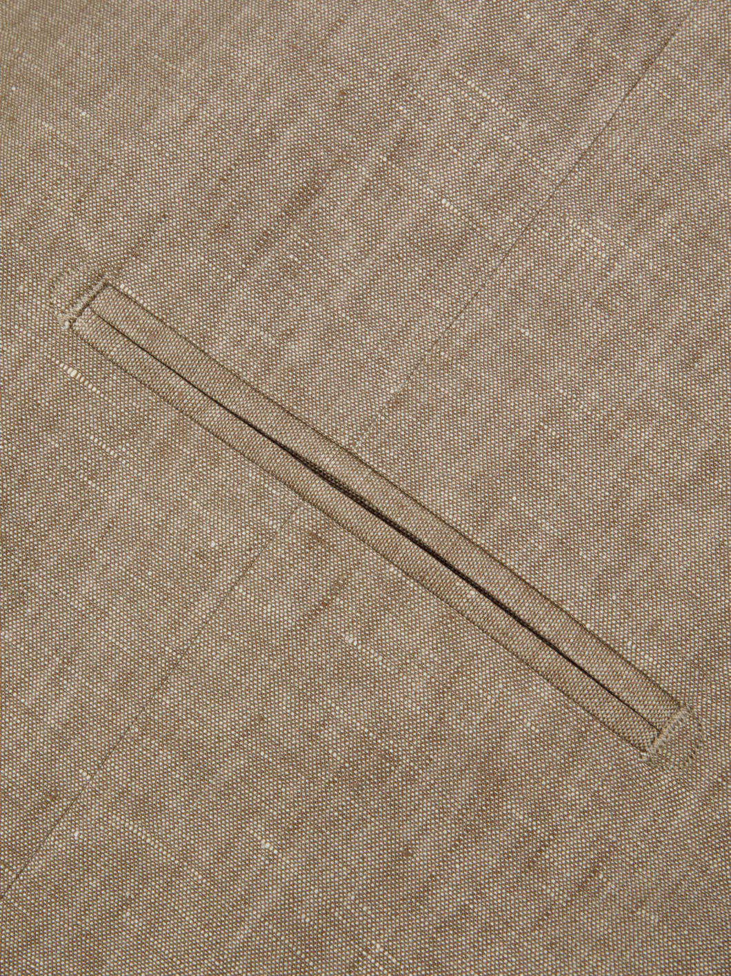 Gilet de Costume en Lin pour Homme Grand Beige