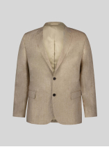 Veste de Costume en Lin pour Homme Grand Beige