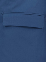 Veste de Costume Coton pour Homme Grand Bleue