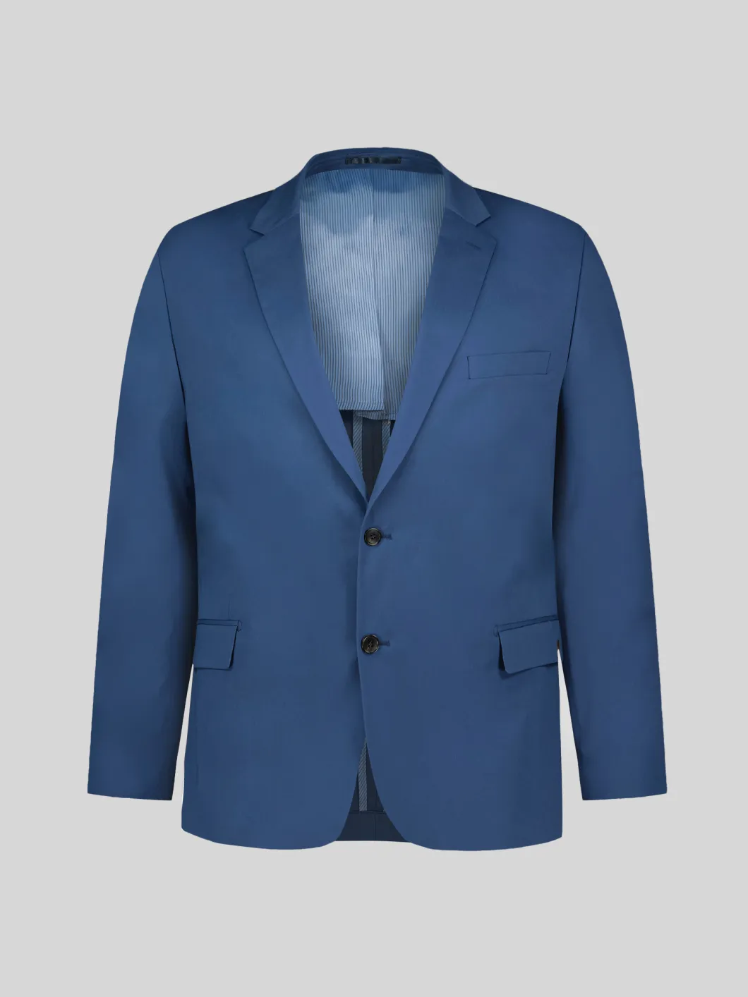 Veste de Costume Coton pour Homme Grand Bleue
