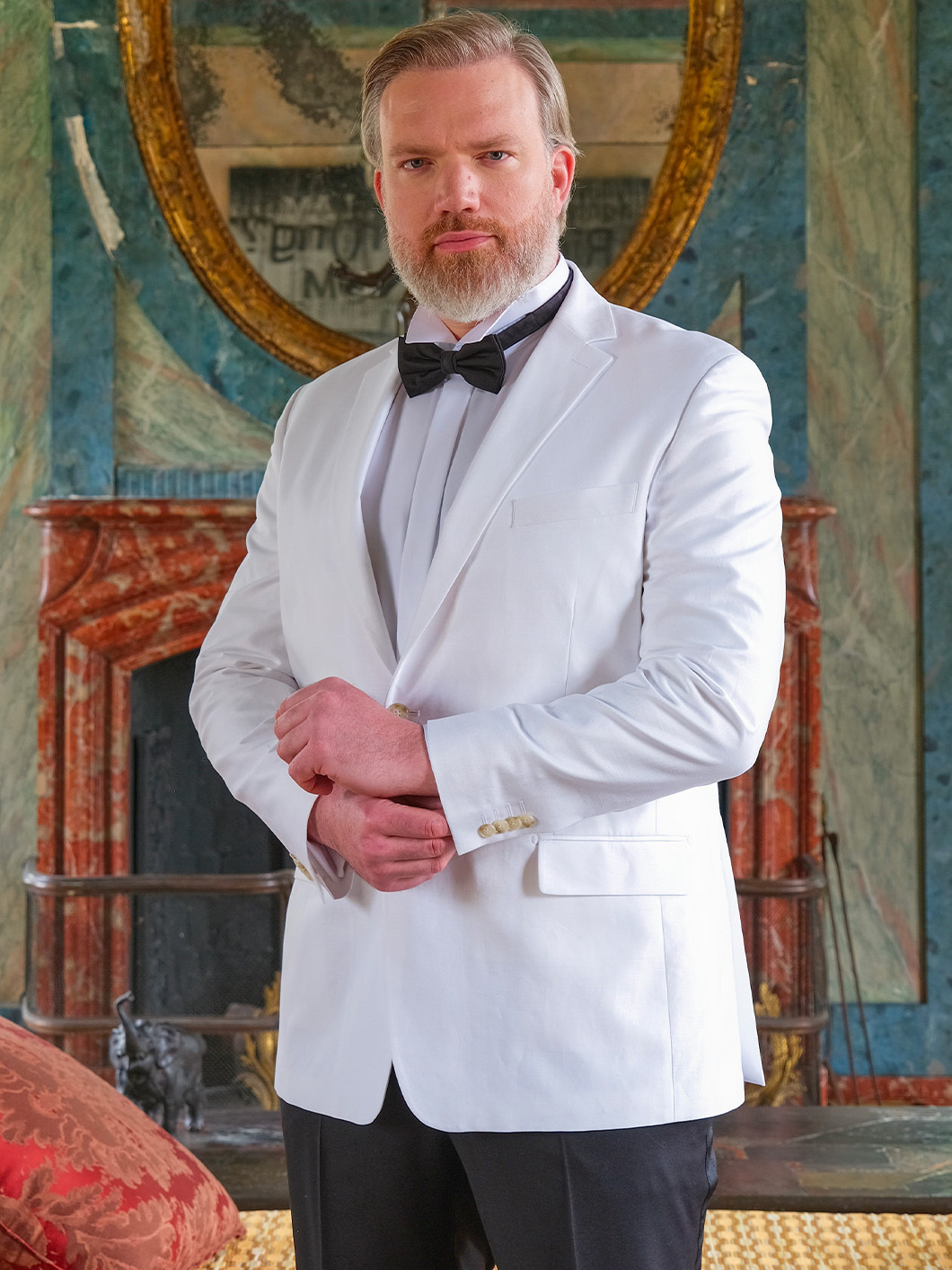 Veste Coton/Lin Grande Taille Blanche