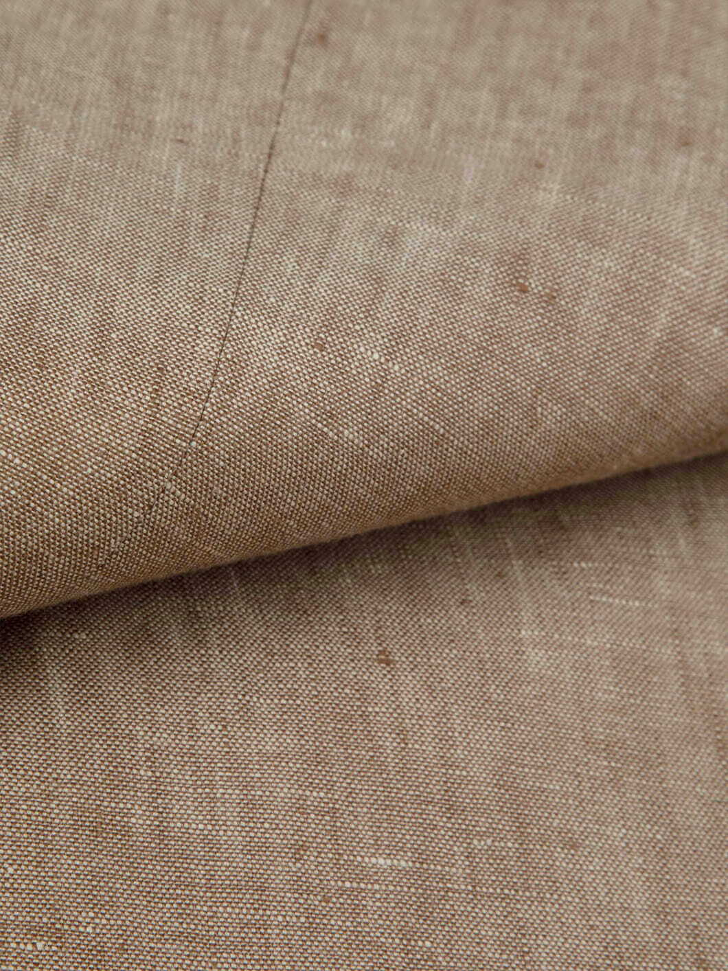 Veste de Costume en Lin Grande Taille Beige