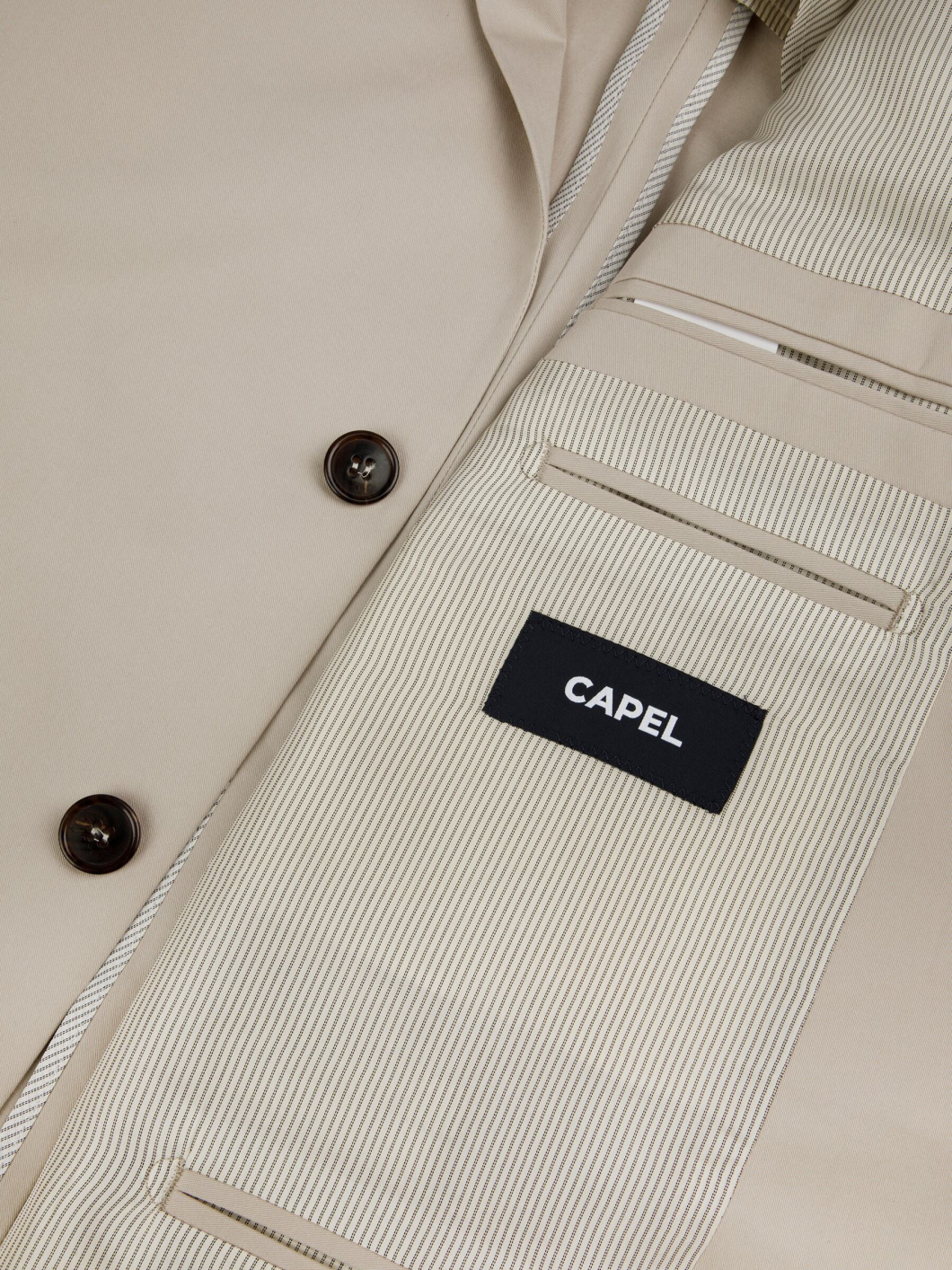 Veste de Costume Coton Capel Grande Taille Beige
