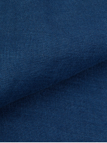 Bermuda Elastiqué Lin Mélangé Grande Taille Bleu