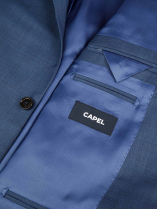 Veste de Costume Coton Grande Taille Bleue