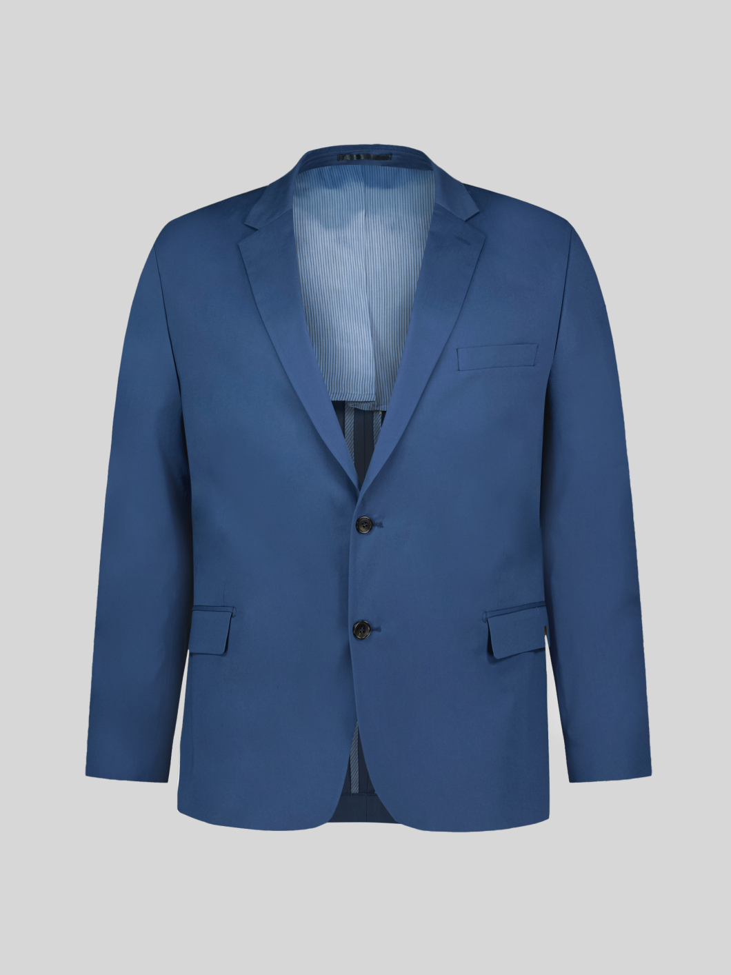 Veste de Costume Coton Grande Taille Bleue