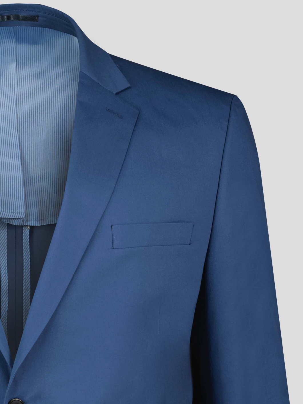 Veste de Costume Coton Grande Taille Bleue