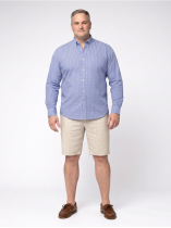 Bermuda Gary en Lin  pour Homme Grand Beige