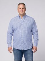 Chemise Vichy Ralph pour Homme Grand Bleue et Blanche