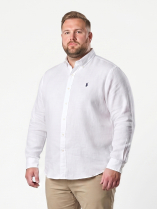 Chemise en Lin Grande Taille Blanc
