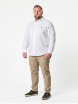 Chemise en Lin Grande Taille Blanc