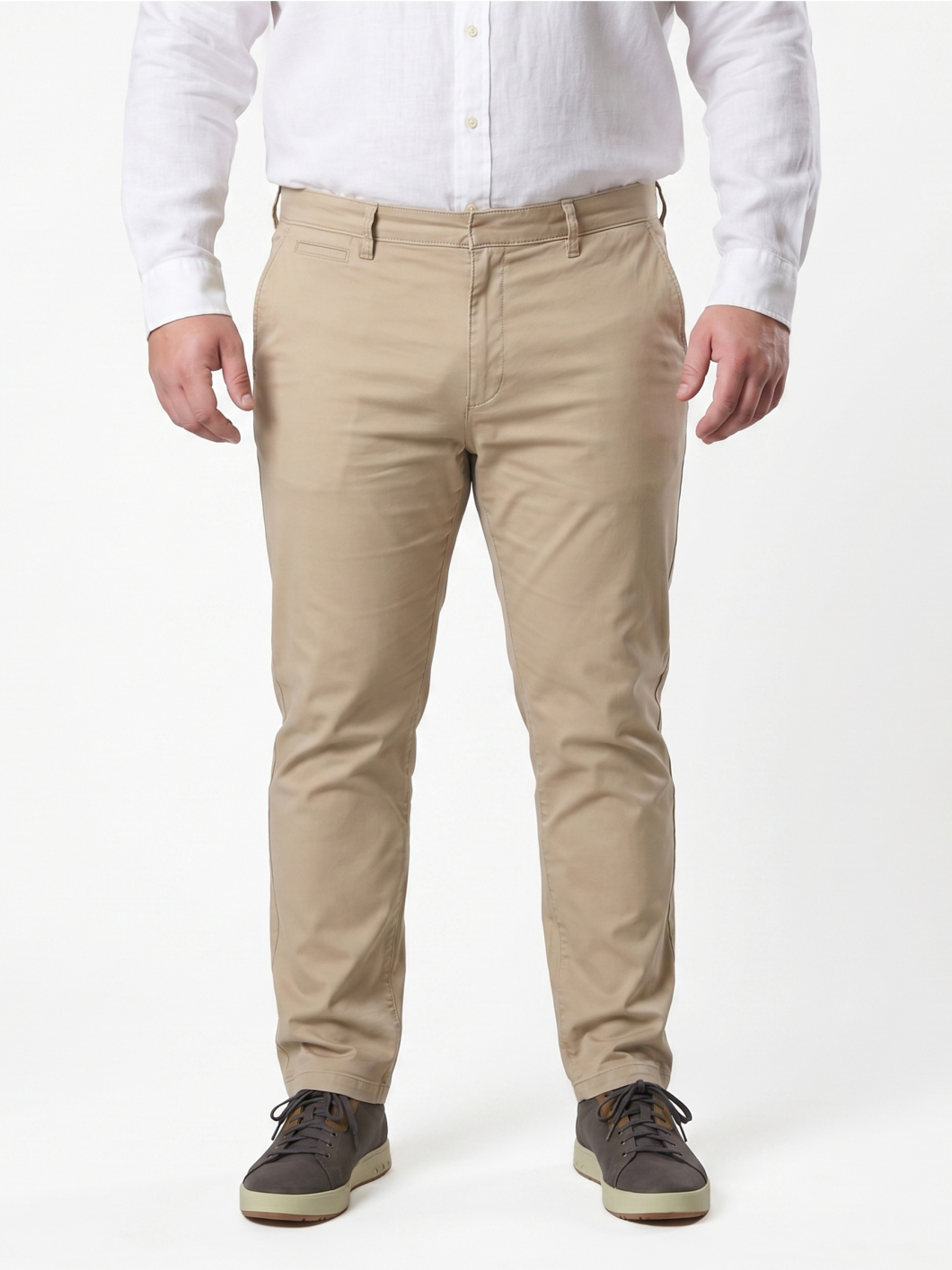 Chino Twill Grande Taille Beige