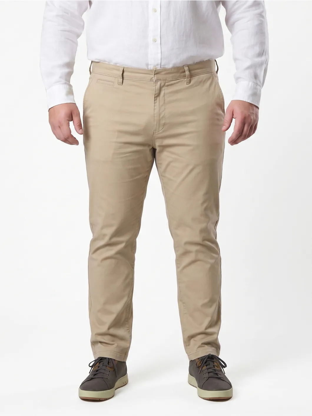 Chino Twill Grande Taille Beige