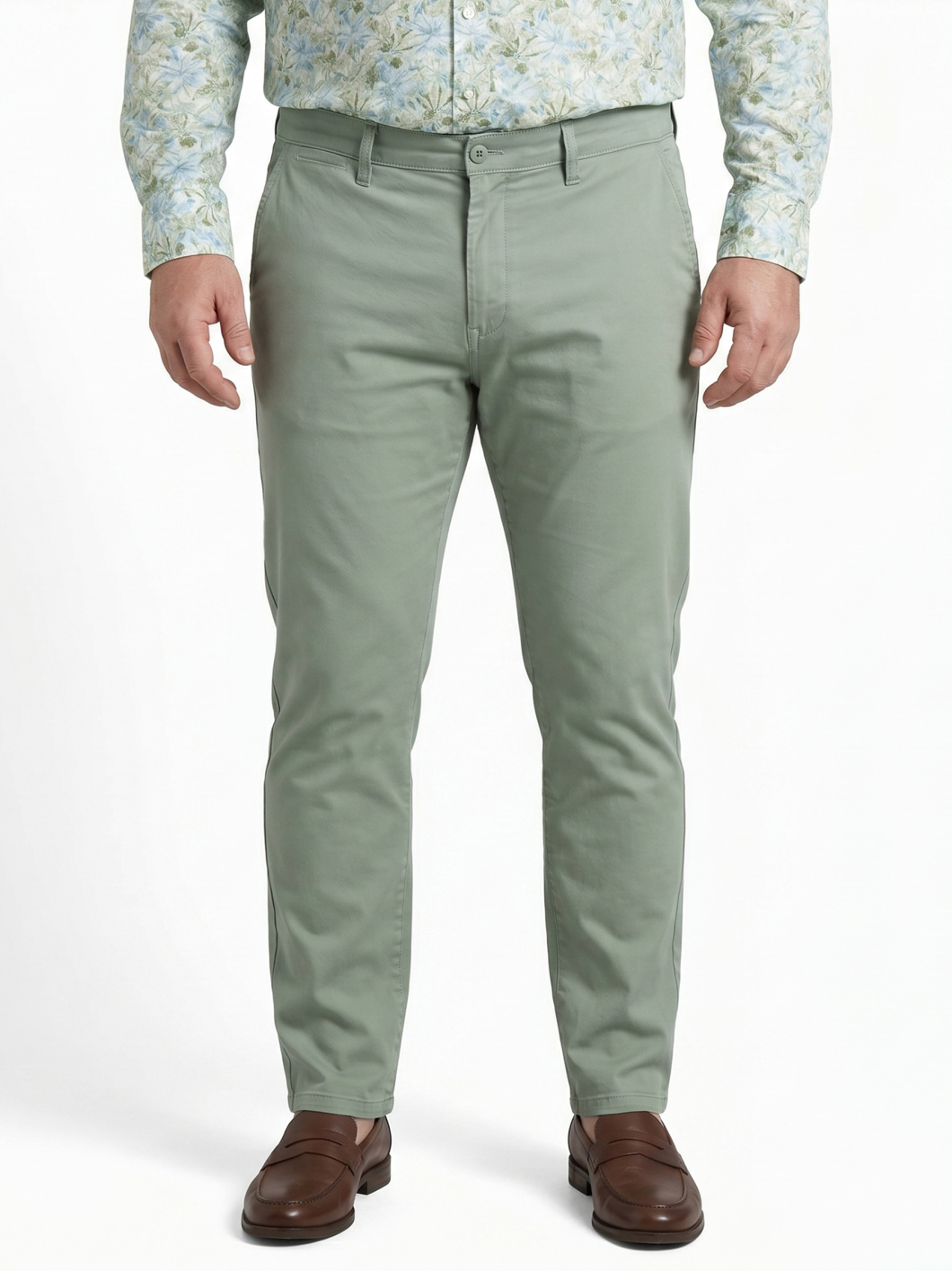 Chino Twill pour Homme Grand Vert Pastel