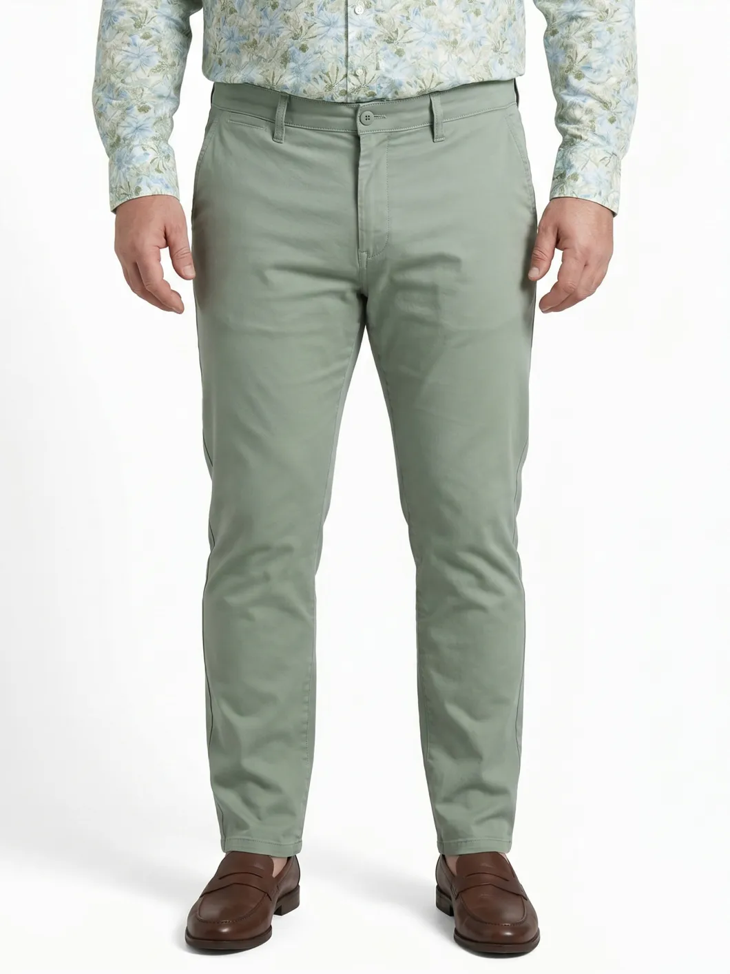 Chino Twill pour Homme Grand Vert Pastel