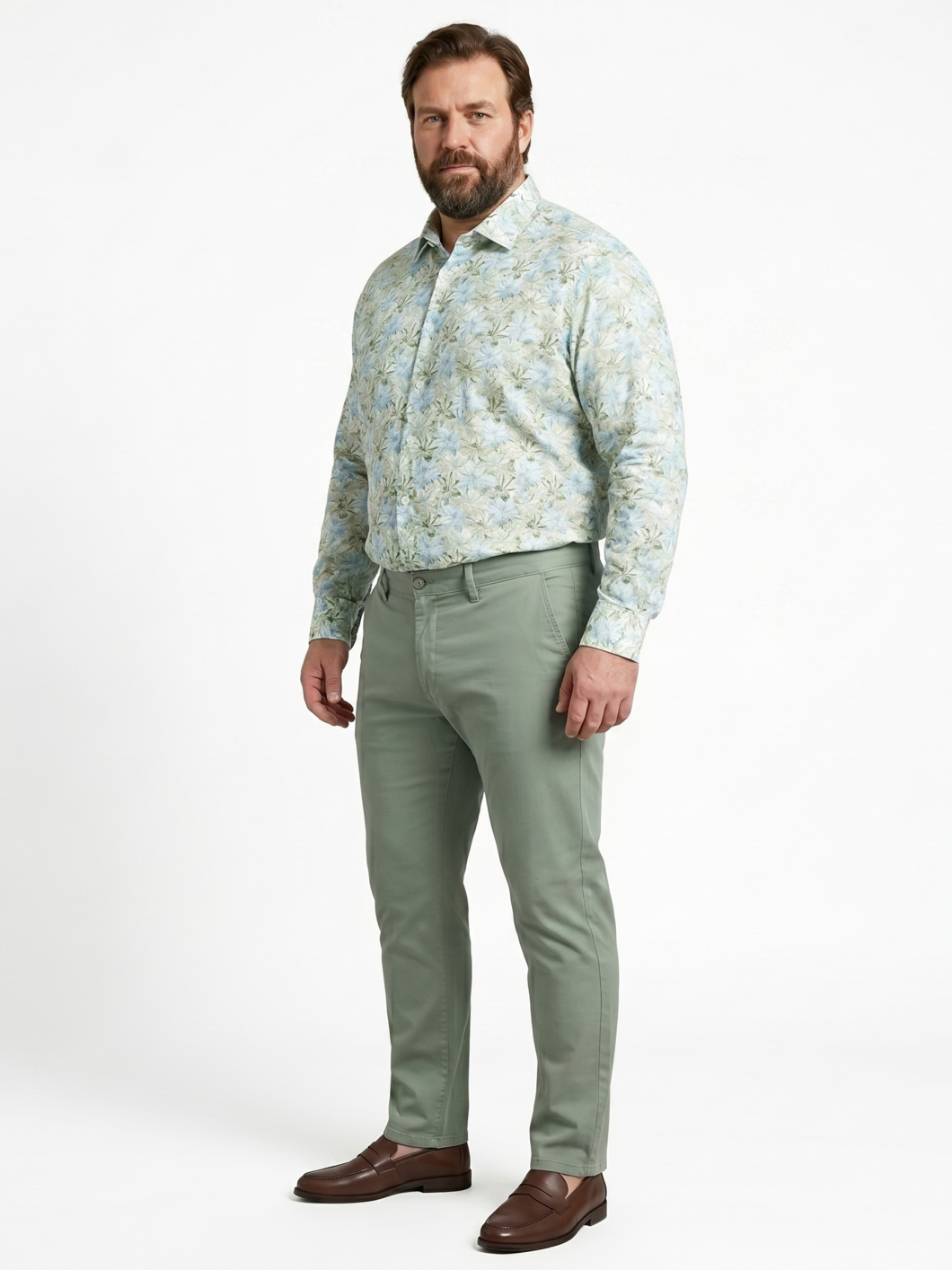 Chemise Gianni Imprimé Fleurs pour Homme Grand