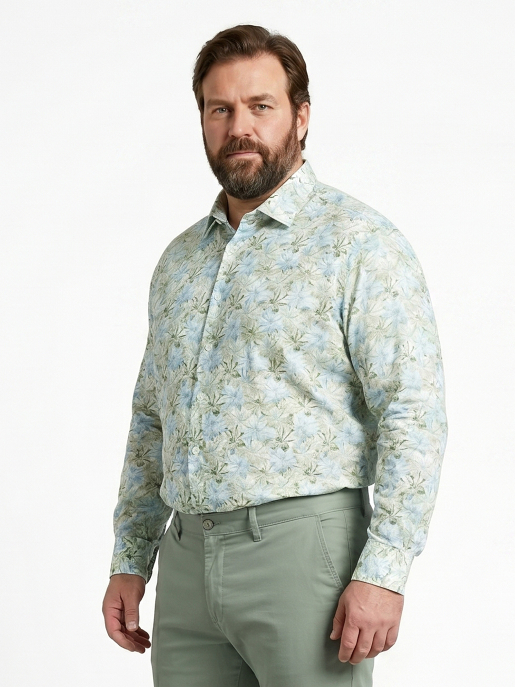 Chemise Gianni Imprimé Fleurs pour Homme Grand