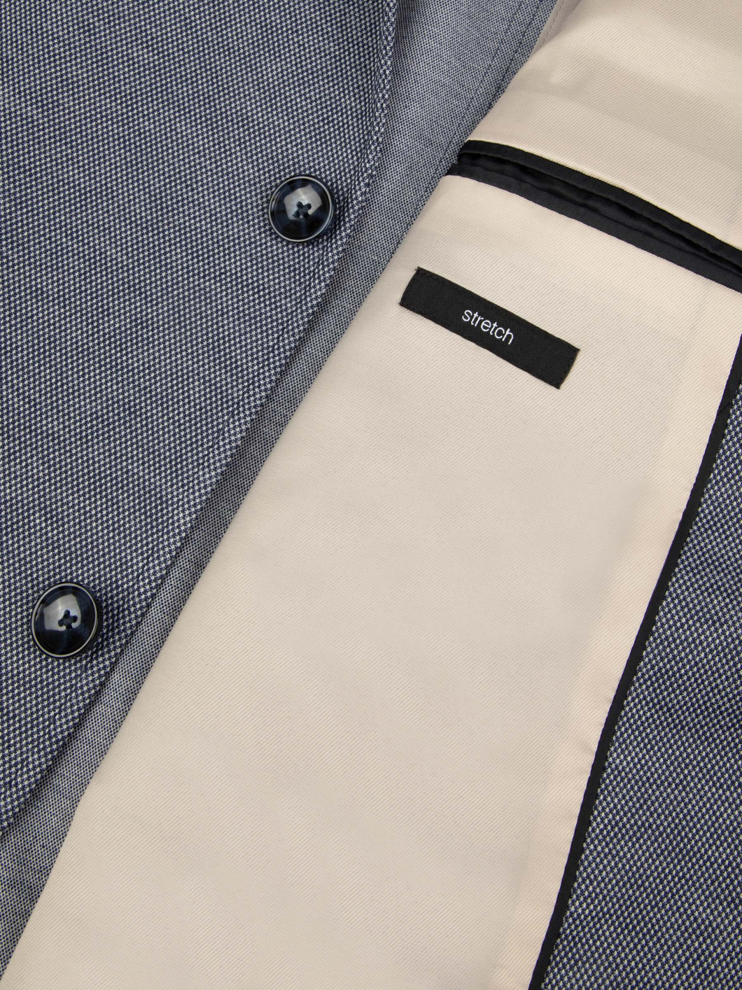Veste Demi-Doublée Texturée Homme Grand Marine