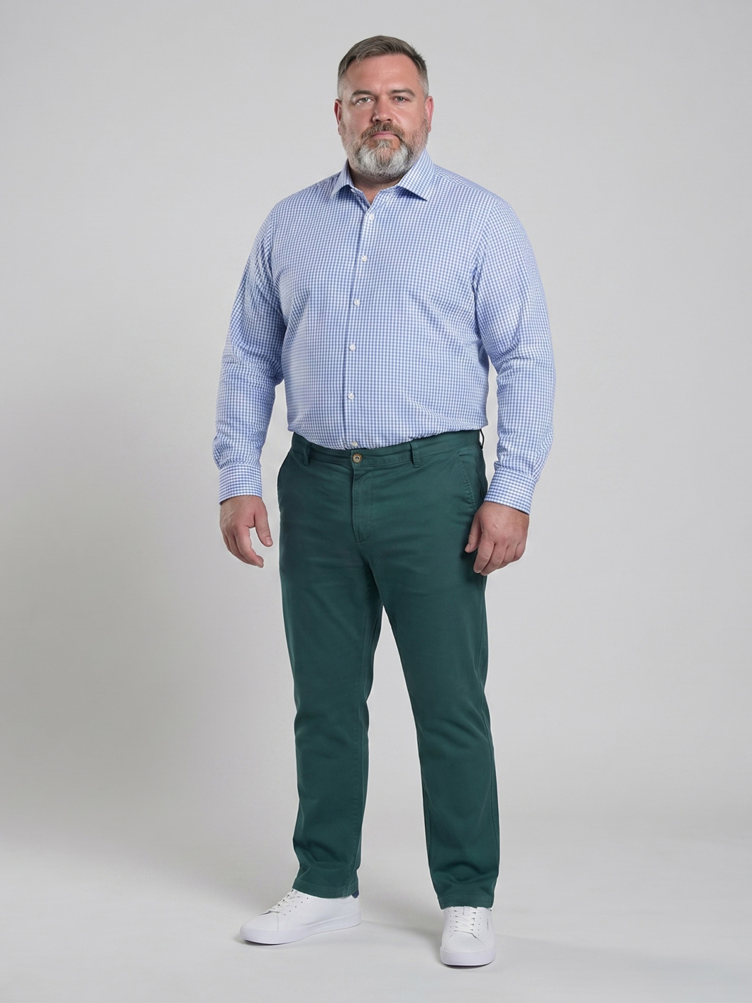 Chino Twill Grande Taille Vert