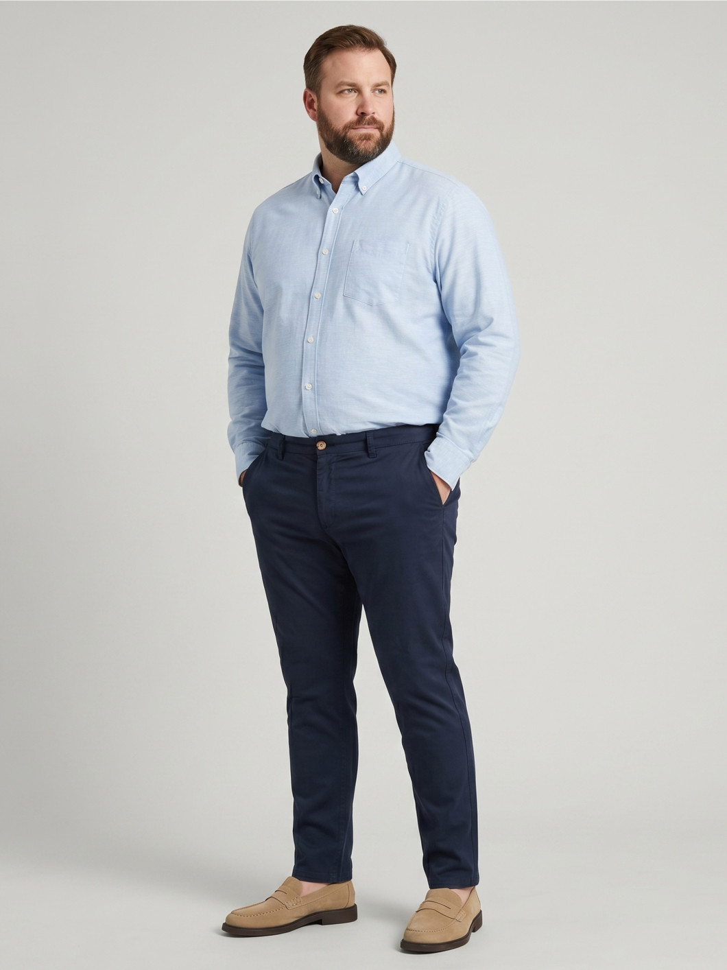 Pantalon Madison Ultra Léger Grande Taille Marine